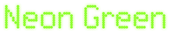 Neon Green Logo Style