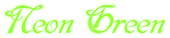 Neon Green Logo Style