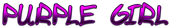 PURPLE GIRL Logo Style