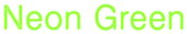 Neon Green Logo Style