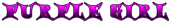 PURPLE GIRL Logo Style