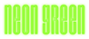 Neon Green Logo Style