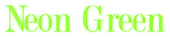 Neon Green Logo Style