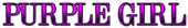 PURPLE GIRL Logo Style