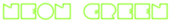 Neon Green Logo Style