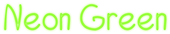 Neon Green Logo Style