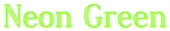 Neon Green Logo Style