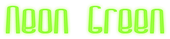 Neon Green Logo Style