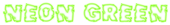 Neon Green Logo Style