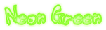 Neon Green Logo Style