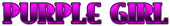 PURPLE GIRL Logo Style