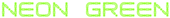 Neon Green Logo Style