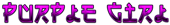 PURPLE GIRL Logo Style