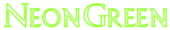 Neon Green Logo Style