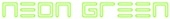 Neon Green Logo Style