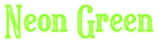 Neon Green Logo Style