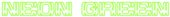 Neon Green Logo Style