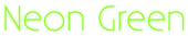 Neon Green Logo Style