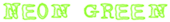 Neon Green Logo Style