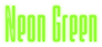 Neon Green Logo Style