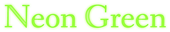 Neon Green Logo Style