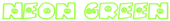 Neon Green Logo Style