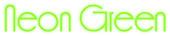 Neon Green Logo Style