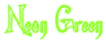 Neon Green Logo Style