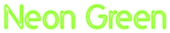 Neon Green Logo Style