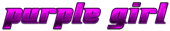 PURPLE GIRL Logo Style