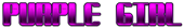 PURPLE GIRL Logo Style