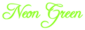 Neon Green Logo Style