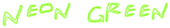 Neon Green Logo Style