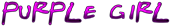 PURPLE GIRL Logo Style