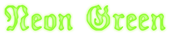 Neon Green Logo Style