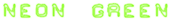 Neon Green Logo Style