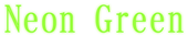 Neon Green Logo Style