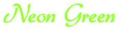 Neon Green Logo Style