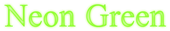 Neon Green Logo Style