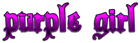 PURPLE GIRL Logo Style