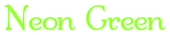 Neon Green Logo Style