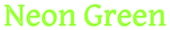 Neon Green Logo Style