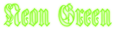 Neon Green Logo Style