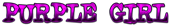 PURPLE GIRL Logo Style