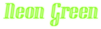 Neon Green Logo Style