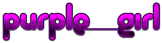 PURPLE GIRL Logo Style