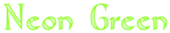 Neon Green Logo Style