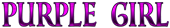 PURPLE GIRL Logo Style