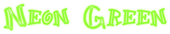 Neon Green Logo Style