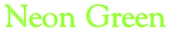 Neon Green Logo Style